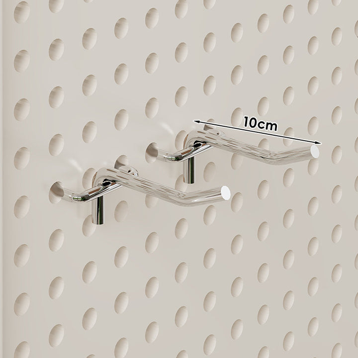 Wall-Mounted Perforated Metal Pegboard Organizer Panel