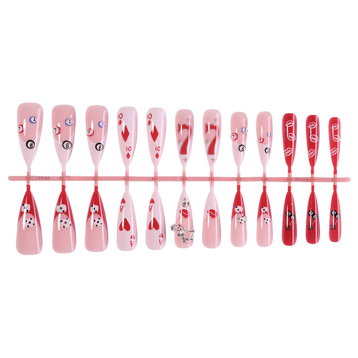 Whimsical Holiday Themed Press-On Nail Set Kalsten