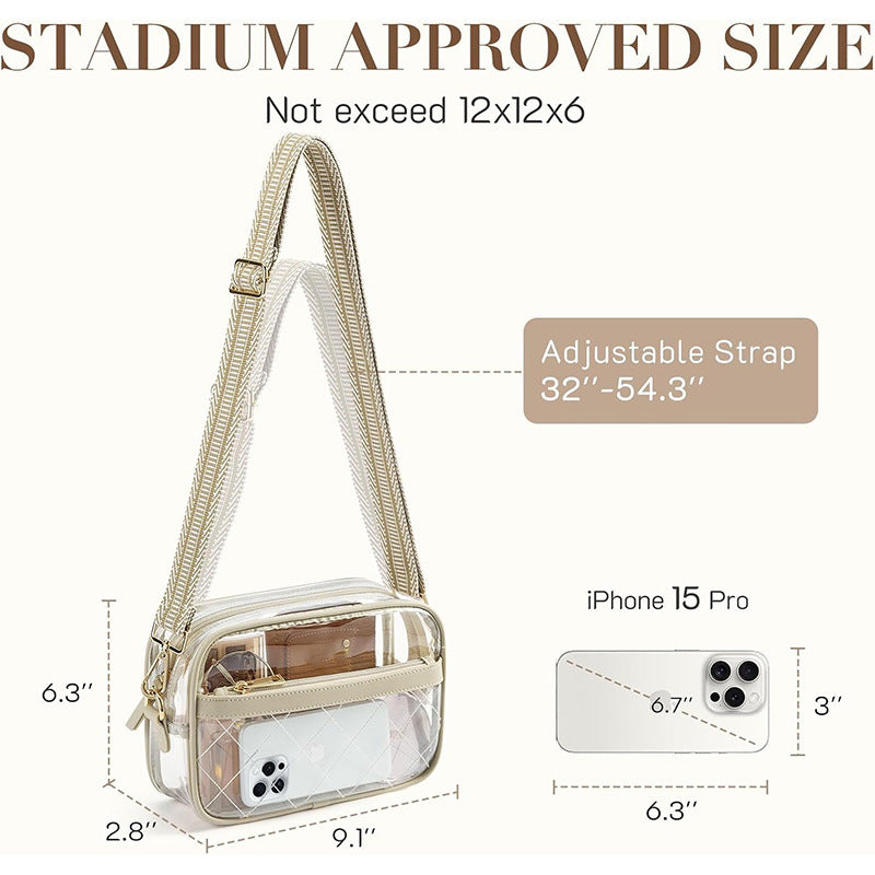 Transparent cosmetic bag with fashionable design Kalsten