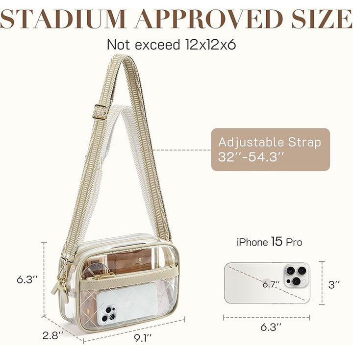 Transparent cosmetic bag with fashionable design Kalsten