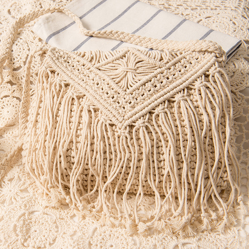 Hand-knotted Macrame Shoulder Bag Kalsten