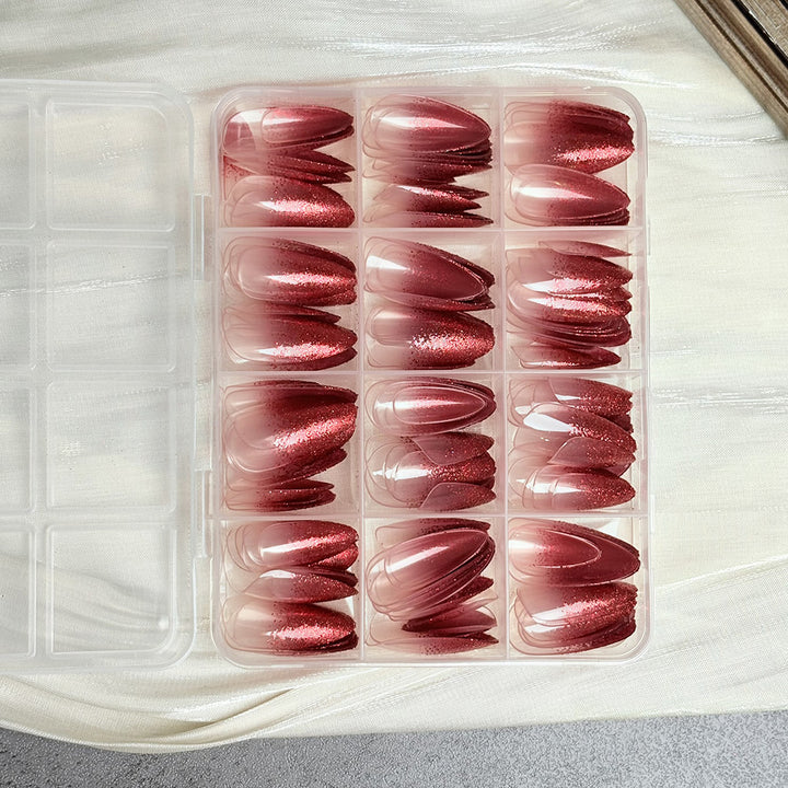 Sparkly Almond-Shaped Press-On Nail Set Kalsten