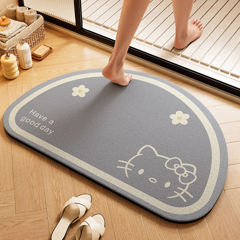 Playful Character-Shaped Bath Mat