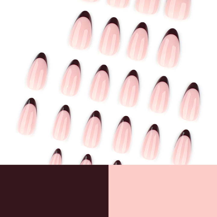 Elegant Stiletto Fake Nails with Gradient and Shine Kalsten