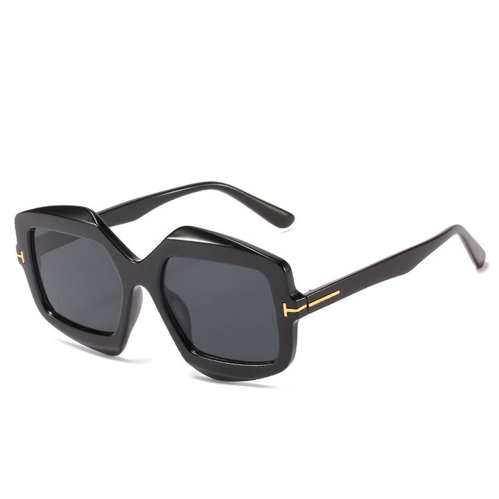 Bold Patterned Hexagonal Sunglasses Kalsten