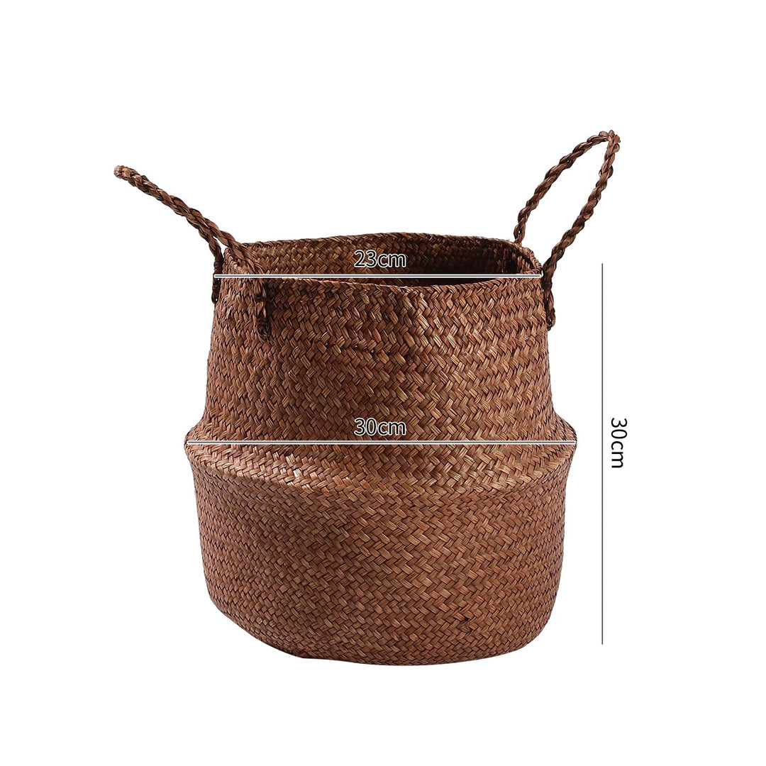 Handwoven Natural Fiber Storage Basket Kalsten