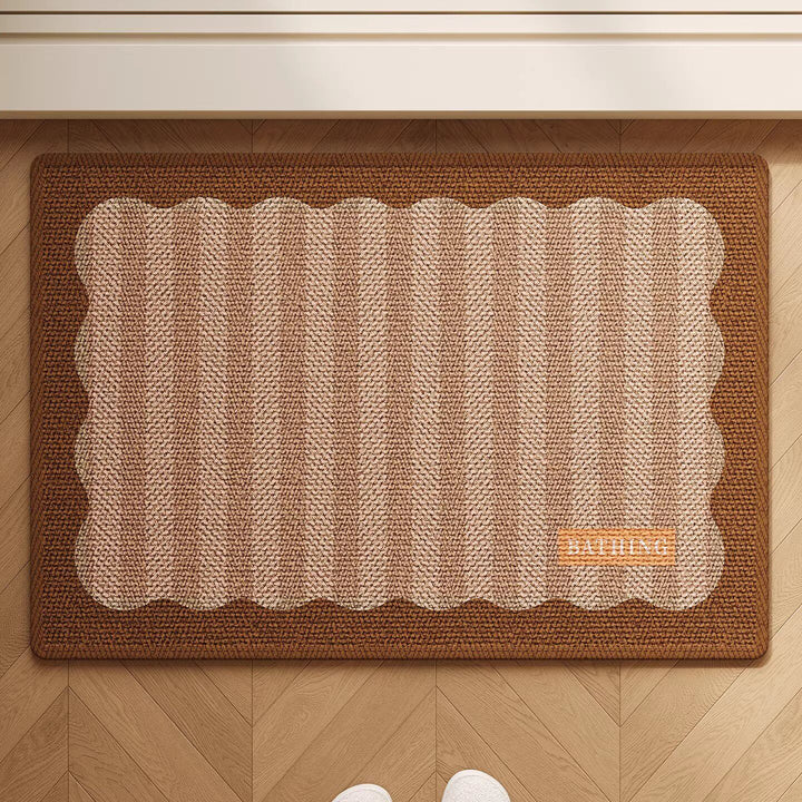 Decorative Bath Rug with Whimsical Dog Design