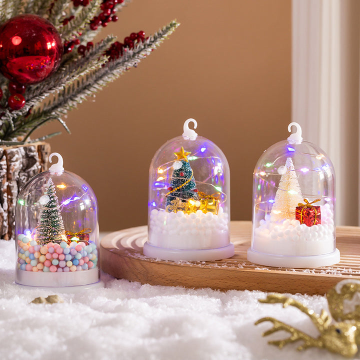 Decorative lantern with Christmas motif
