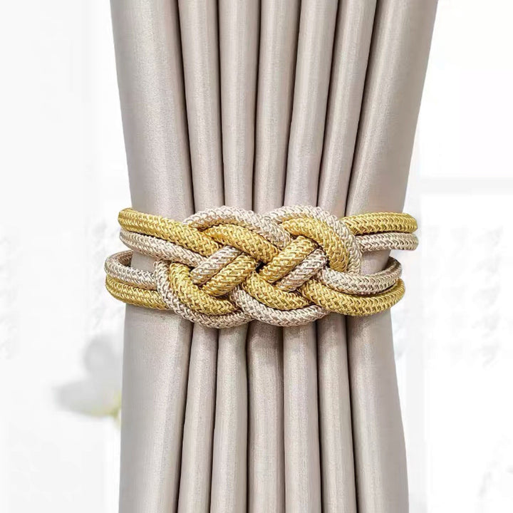 Decorative curtain tieback with braided design Kalsten