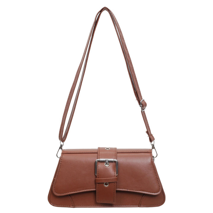 Elegant Buckle-Accented Handbag