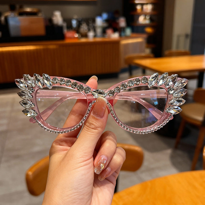 Luxury Cat-Eye Rhinestone Sunglasses Kalsten