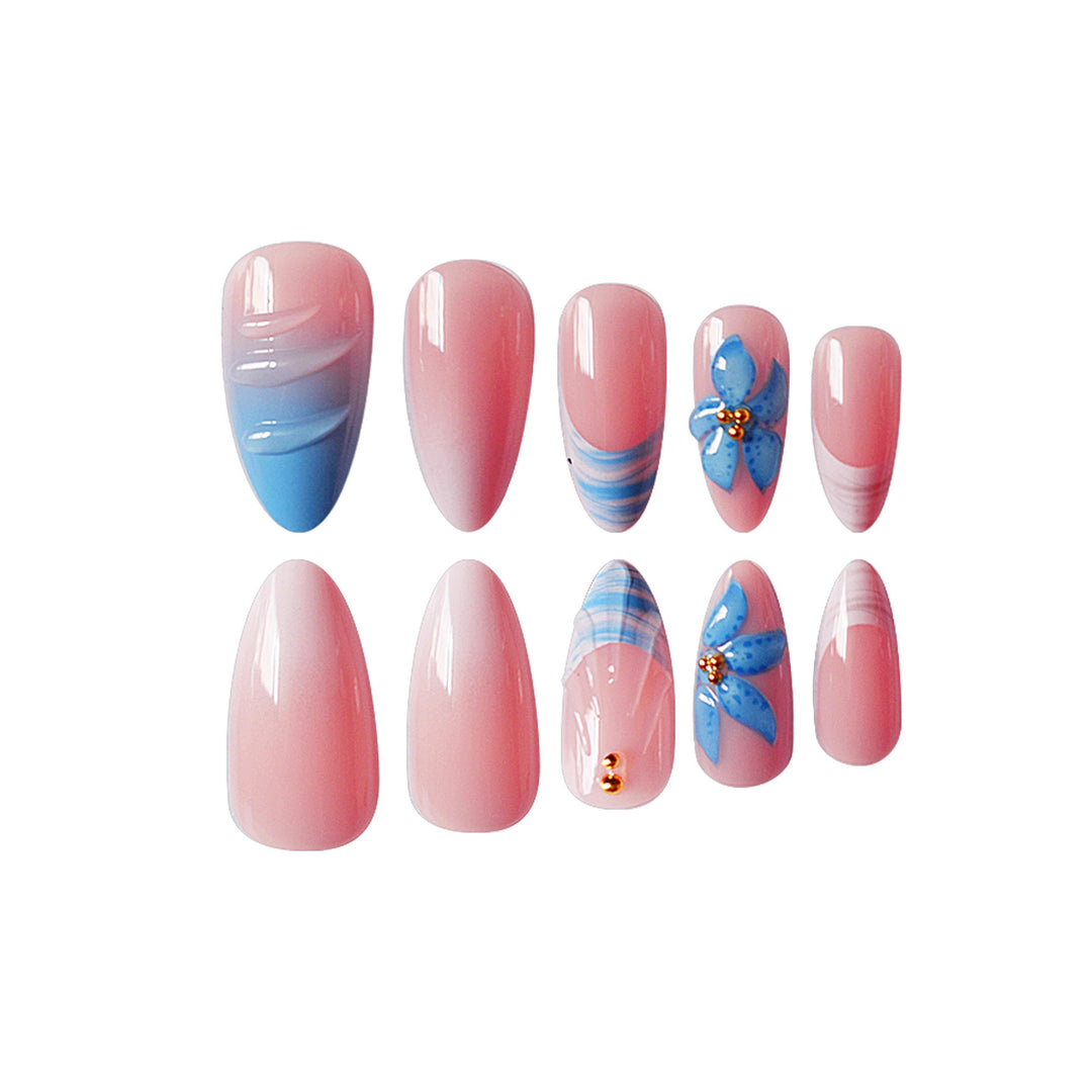 Artistic Butterfly-Inspired Press-On Nail Set Kalsten