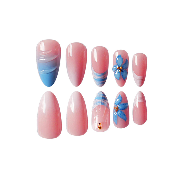 Artistic Butterfly-Inspired Press-On Nail Set Kalsten