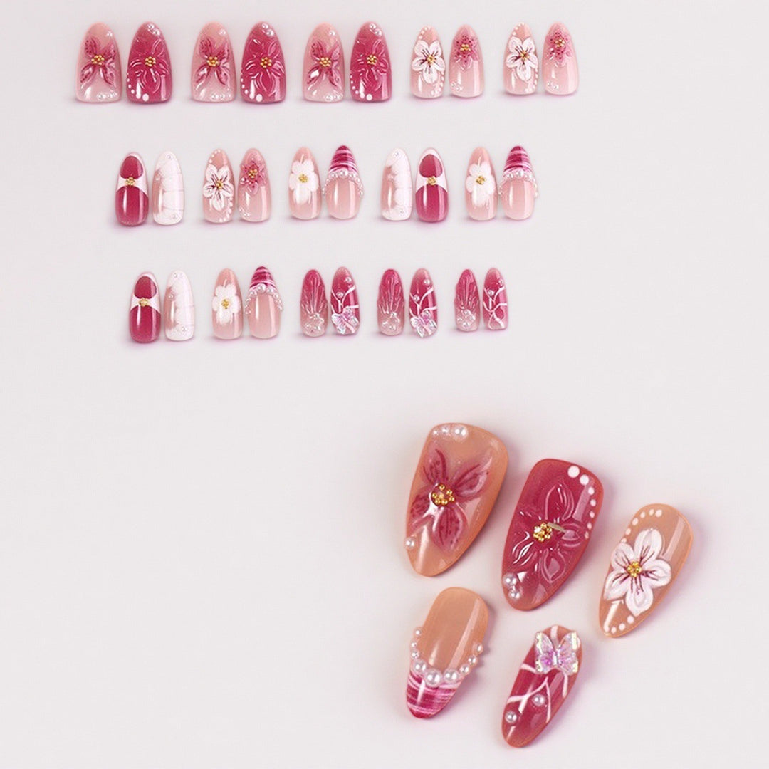 Professional Press-On Nail Set with Trendy Designs Kalsten