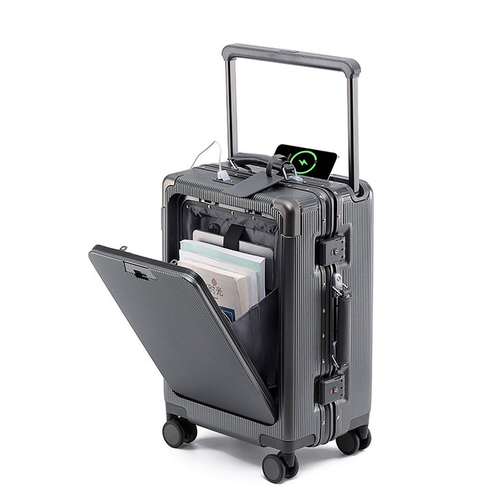 High-Tech Multi-Compartment Travel Suitcase