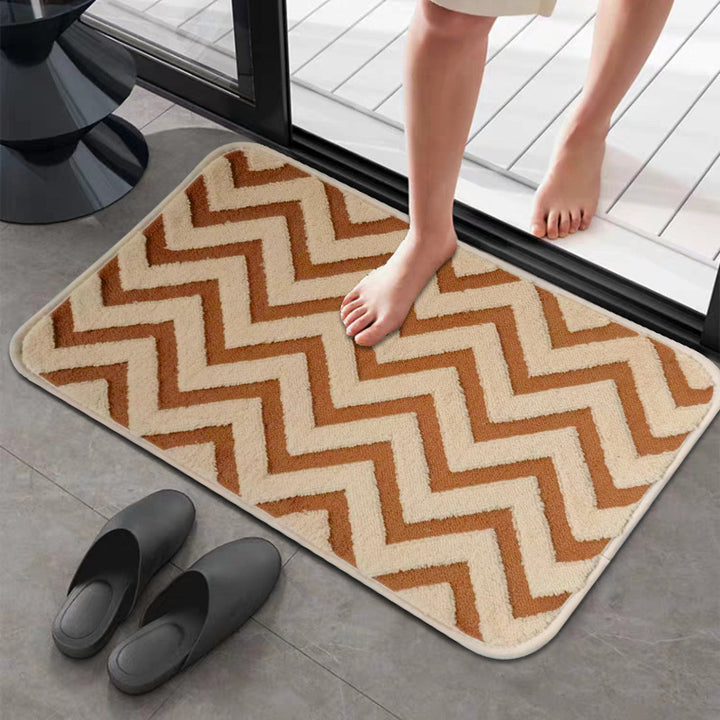 Chevron Pattern Anti-Slip Bath Mat Kalsten