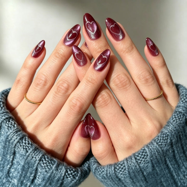 Artificial nails with modern night motif Kalsten