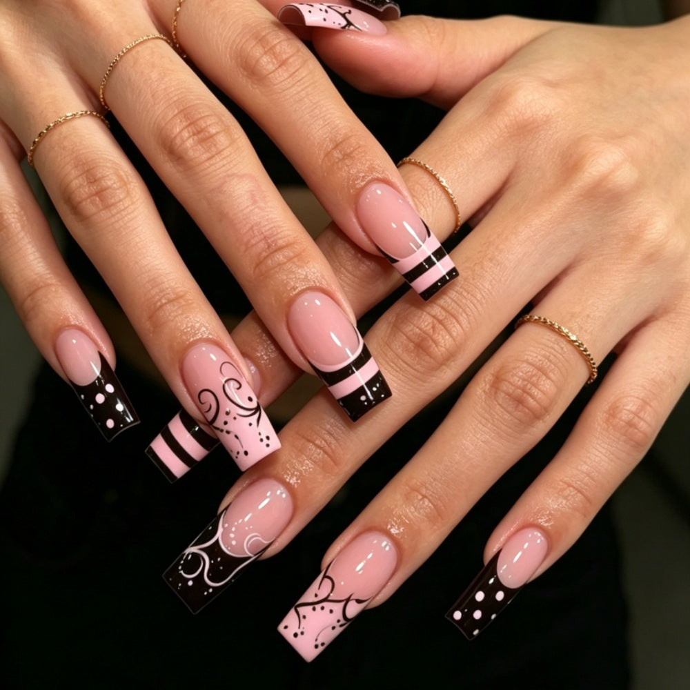 Artificial nails with elegant designer print Kalsten
