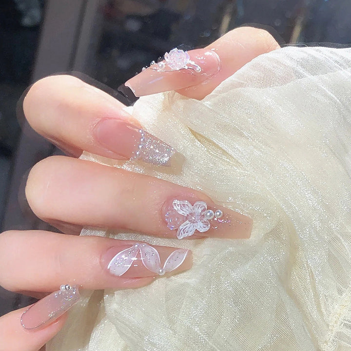 Decorative Character-Themed Press-On Nails with 3D Elements Kalsten