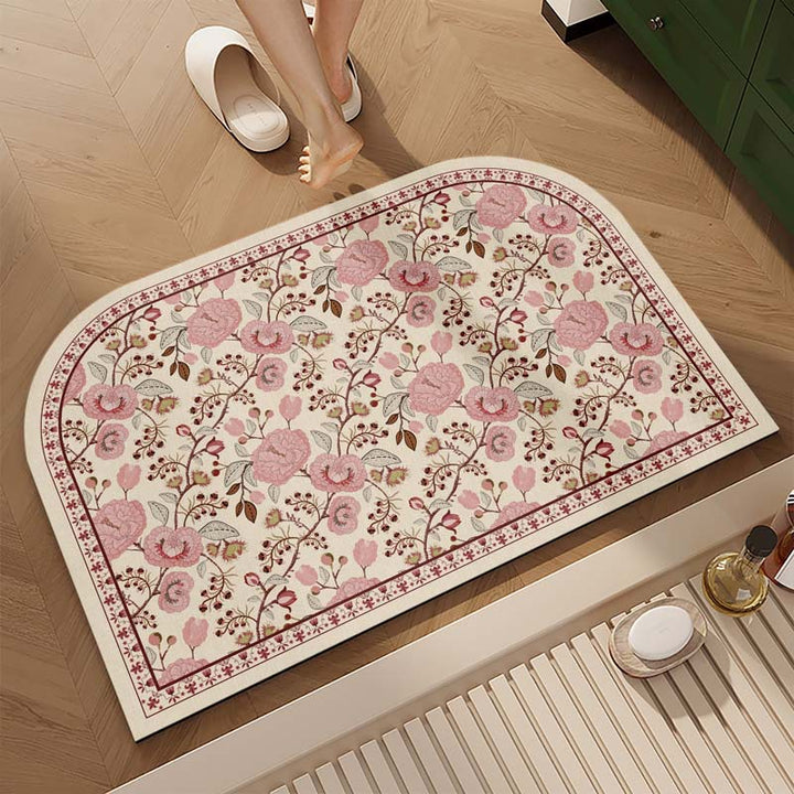 Decorative Floral Area Mat