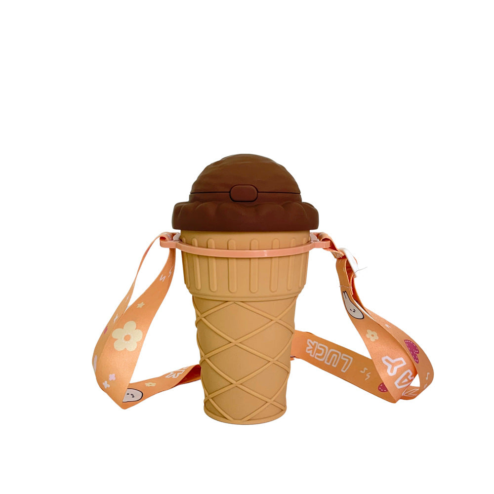 Women's Creative Ice Cream Cup Drinking Bottle Kalsten