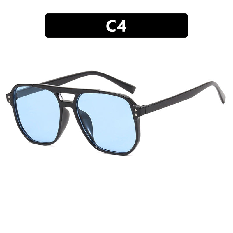 Women's oversized sunglasses with geometric design and UV protection Kalsten