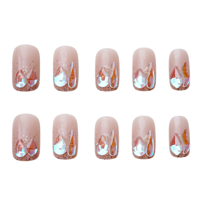 Glittery Press-On Nail Art Set Kalsten