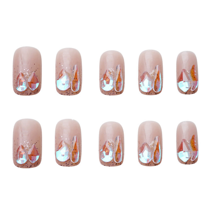 Glittery Press-On Nail Art Set Kalsten