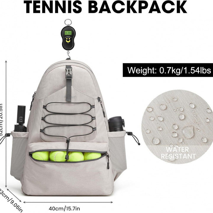 Sporty tennis backpack with shoe compartment Kalsten