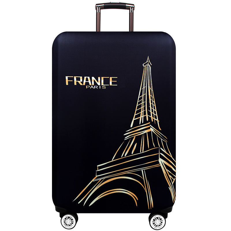 Women's hard-shell suitcase in elegant New York skyline design Kalsten