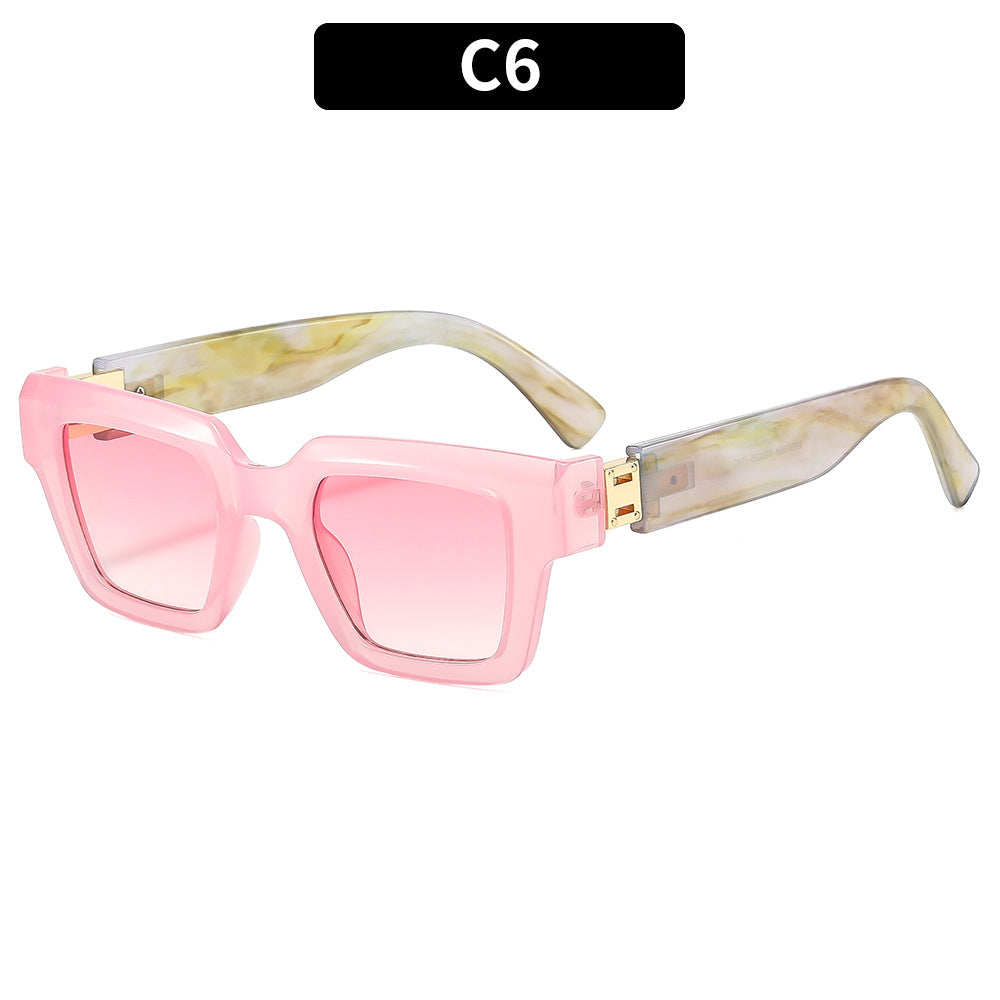 Oversized Geometric Retro Sunglasses