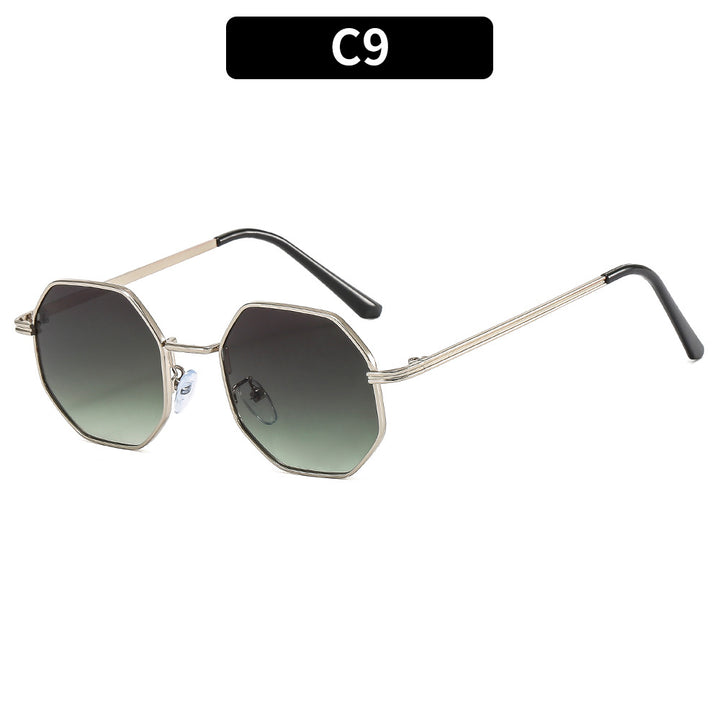 Elegant Octagonal Frame Sunglasses