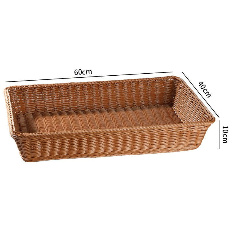 Large Rectangular Woven Storage Tray Kalsten