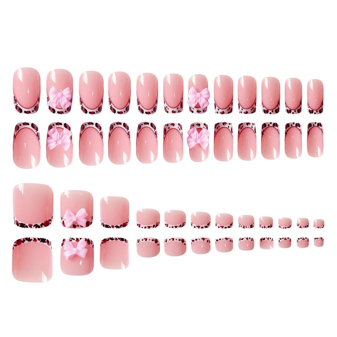 Artistic Nail Set with Bow Accents Kalsten