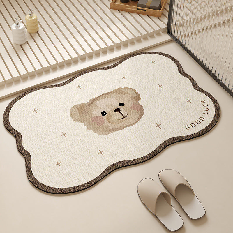 Playful Pet-Themed Absorbent Mat Kalsten