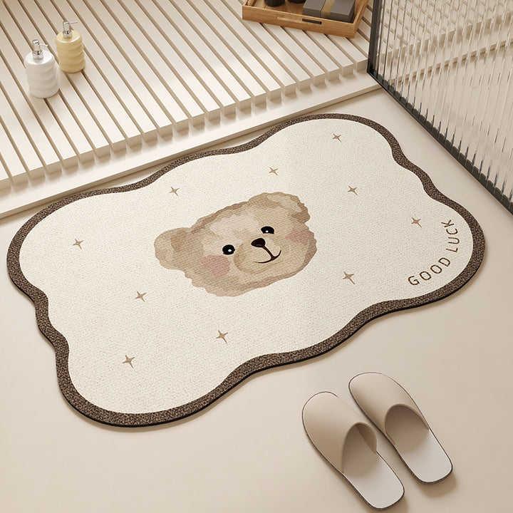 Playful Pet-Themed Absorbent Mat Kalsten