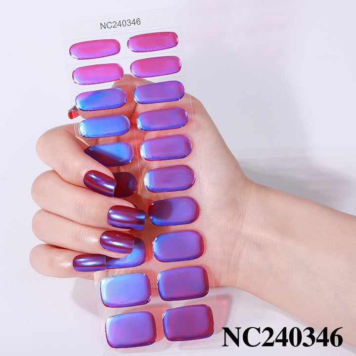 Glossy Press-On Nail Wraps