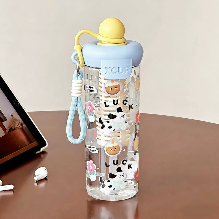 Women’s water bottle with cheerful design and fruit infusion insert Kalsten