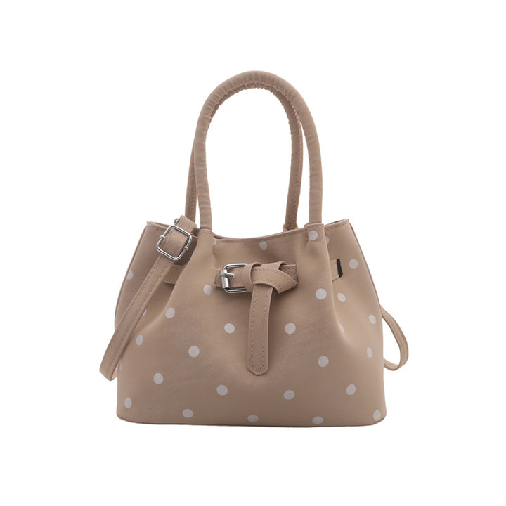 Casual Suede Polka Dot Handbag