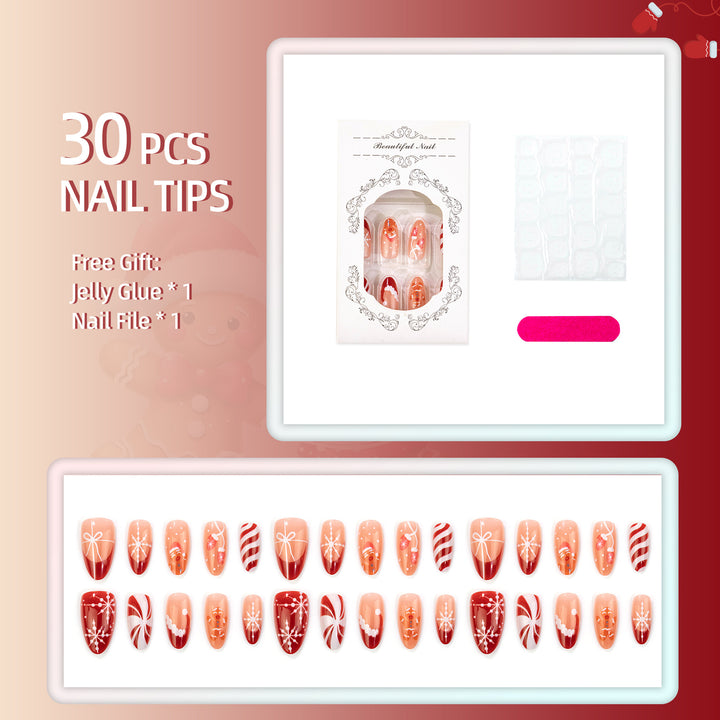 Holiday-Themed Manual Nail Set