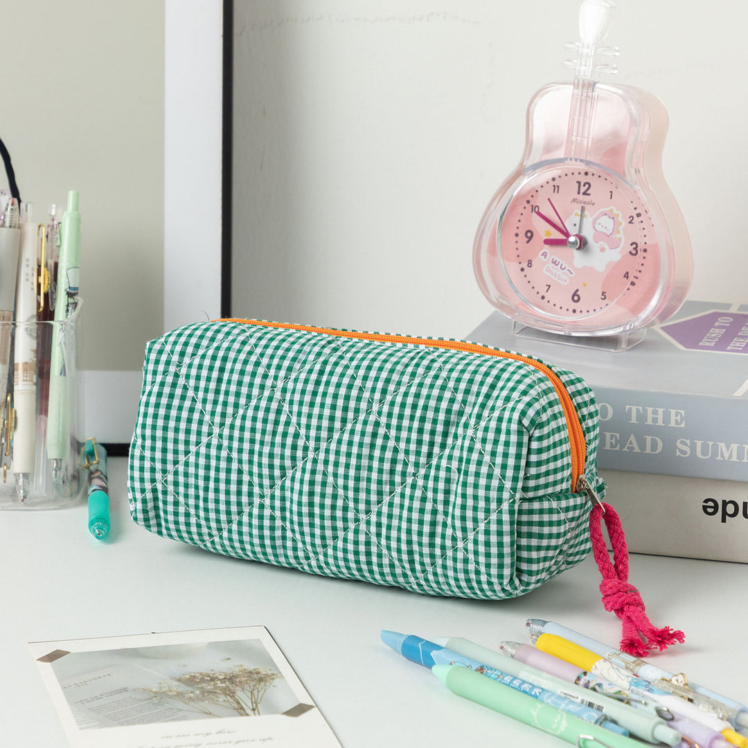 Quilted Zippered Pencil Case Kalsten