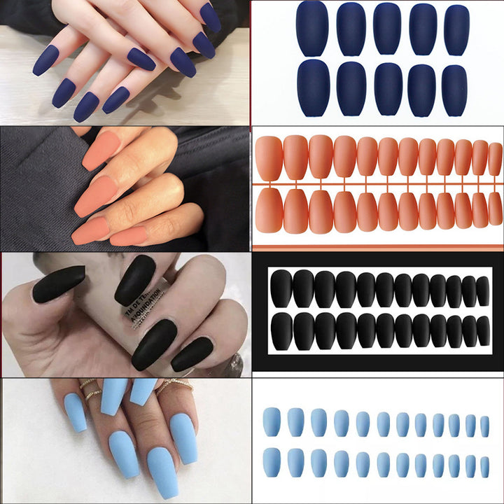 Elegant Matte Finish Press-On Nails Collection