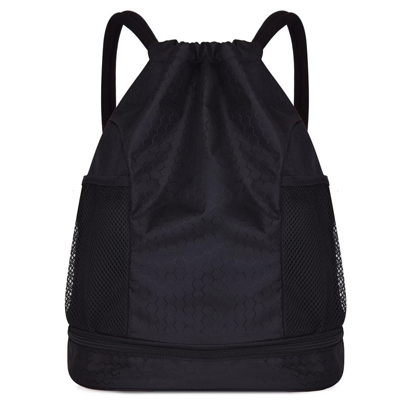 Lightweight Hexagonal Pattern Drawstring Backpack Kalsten