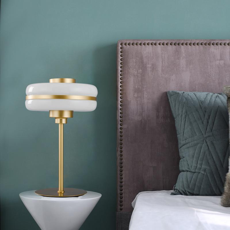 Modern Minimalist Table Lamp with Elegant Glass Shade