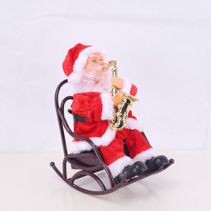 Decorative Santa Claus figure with candy