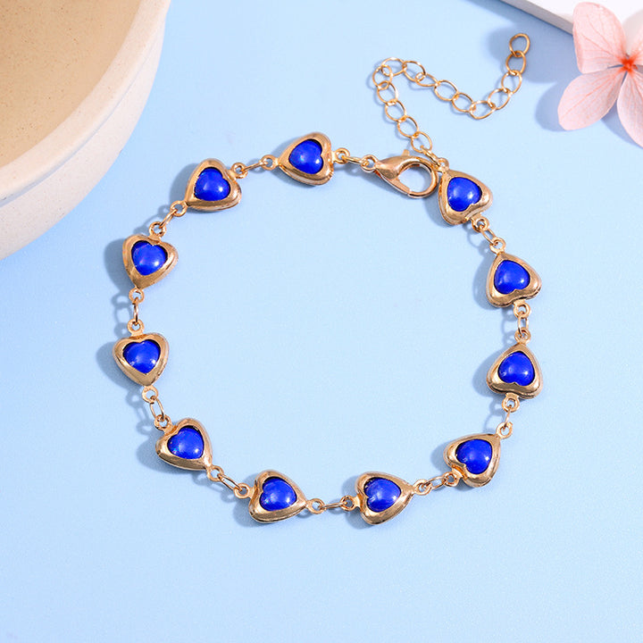 Heart-Shaped Link Anklet Kalsten