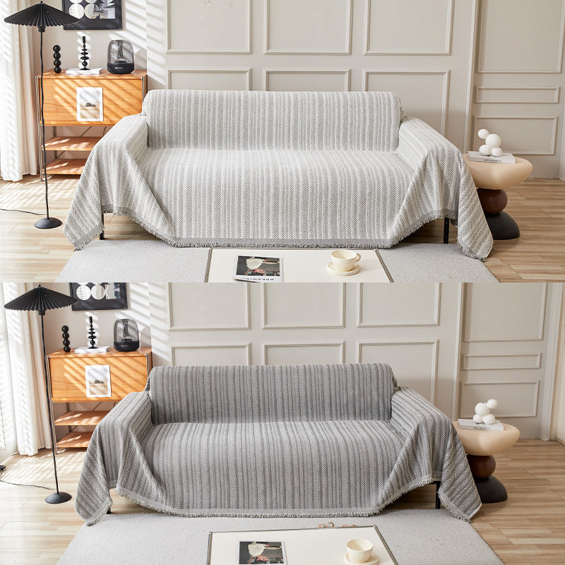 Cozy Textured Sofa Throw Blanket