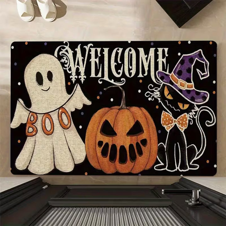 Halloween Themed Welcome Mat for Doorways