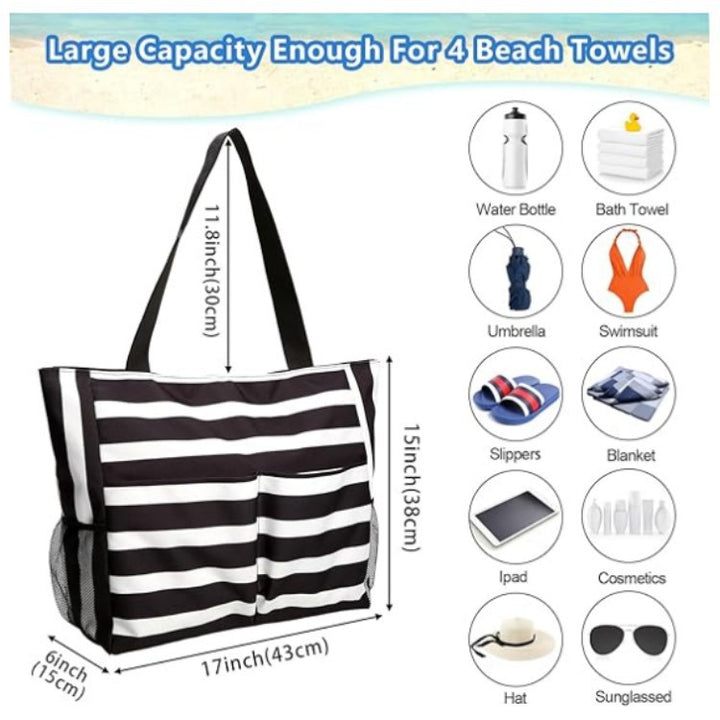 Practical beach bag with multiple compartments Kalsten