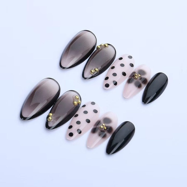 Stylish Mixed Design Press-On Nails Kalsten